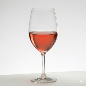 Rosé bor pohárban